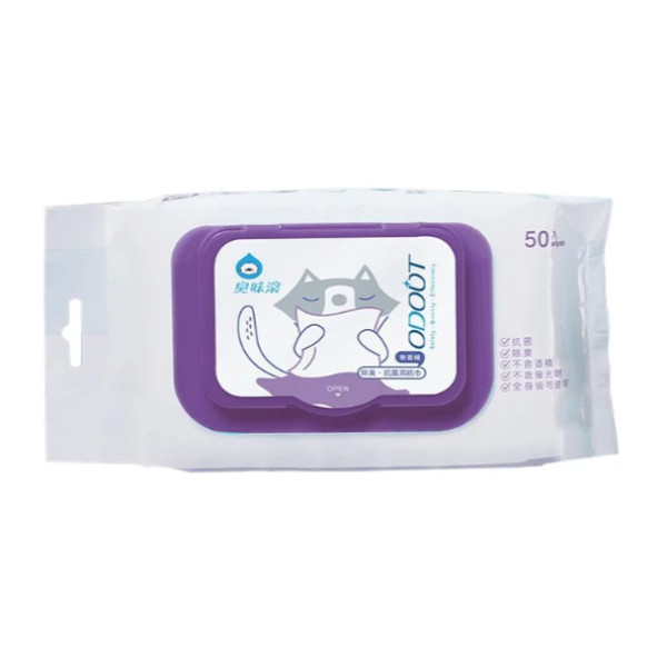 Odout Anti-bacterial Wet Wipes for CAT(貓)抗菌除臭濕紙巾 50pcs